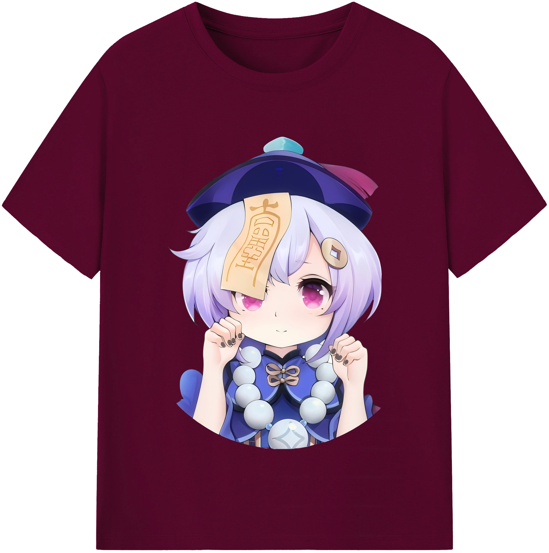 げんし神 七七 なな  genshin Nana レディースカジュアルプリントTシャツ（綿100％）